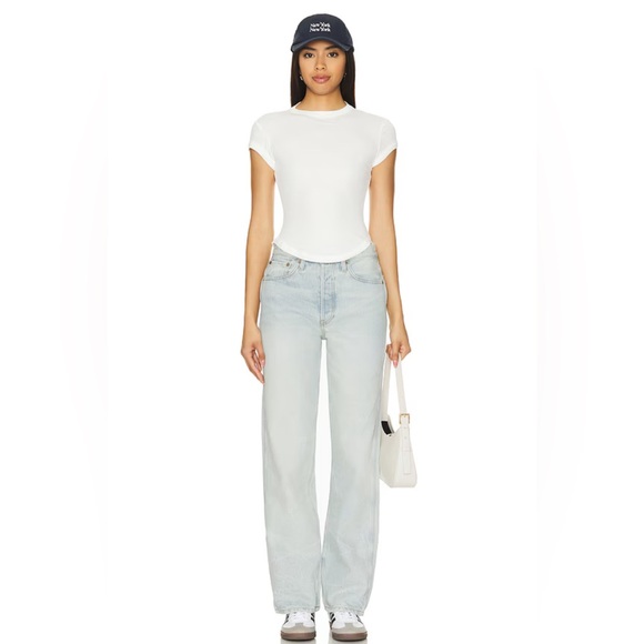 RE/DONE | NWT 90s High Rise Loose Jeans Ranch Water Light Wash $315 SZ 31 Cotton - Picture 2 of 16